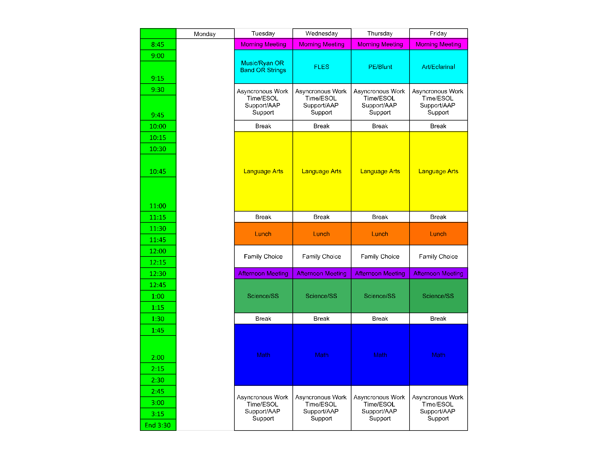 Sixth Grade Team | Pine Spring Elementary School